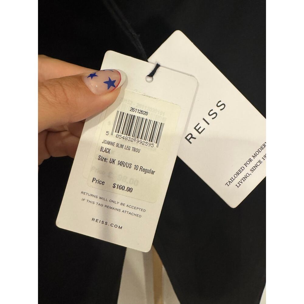 Reiss | Joanne Slim Fit Tailored Trousers - Picture 8 of 9